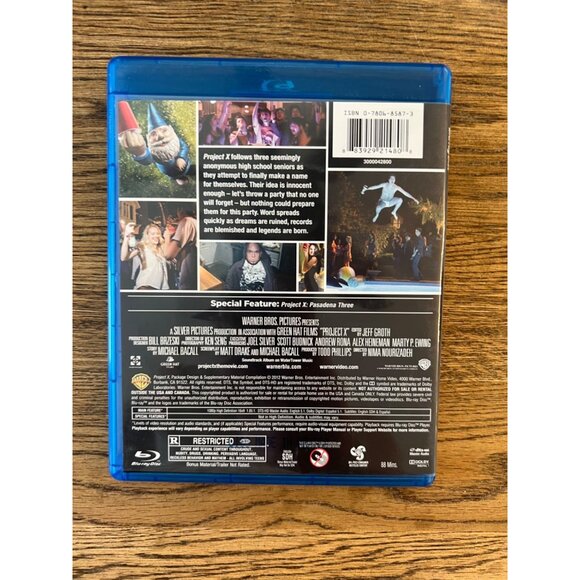 Project X Blu-Ray DVD Comedy Movie Rated R - Picture 4 of 4